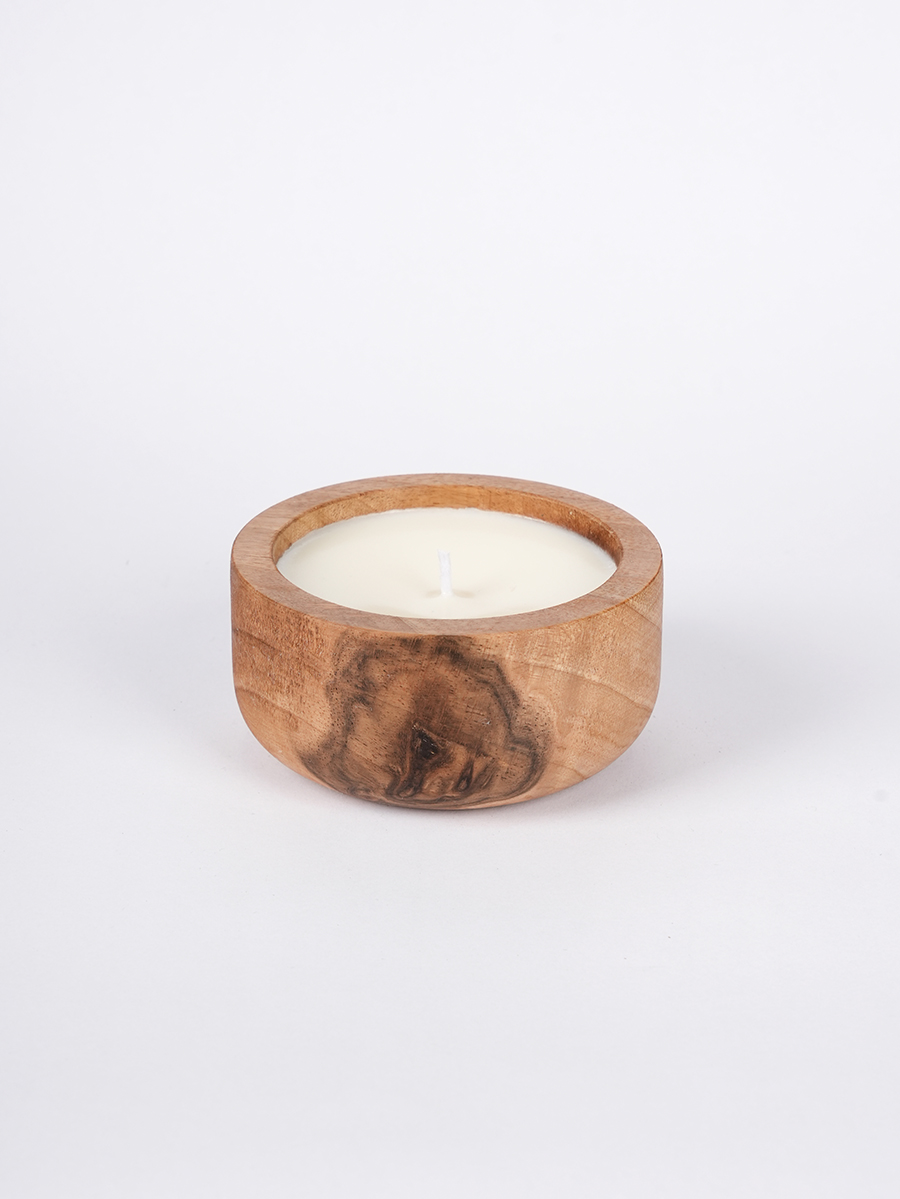 Souta Wooden Bowl Scented Candle